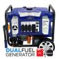 Preview: Générateur Ford FG11050PBE bi-carburant avec connexions essence et GPL – les deux sources d'énergie visibles