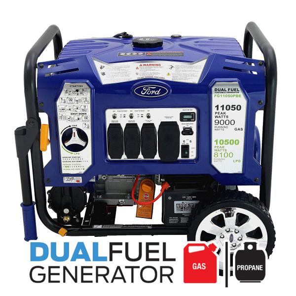 Ford FG11050PBE Zweistoffgenerator mit Benzin- und LPG-Anschluss – beide Energiequellen im Überblick