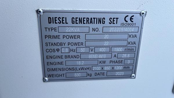 Technische Daten des Perkins 22kVA Generators – Übersicht aller Spezifika